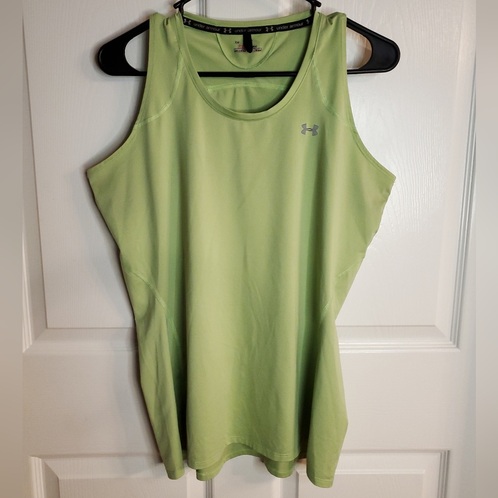 Under Armour Women's Light Green Tank Top. Size L. #SW